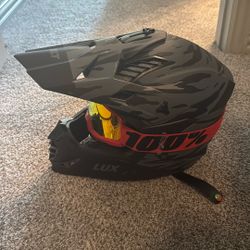 Dirtbike Helmet Goggles Included