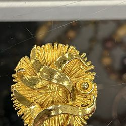 Rare Vintage ZAHARA SCHATZ Gold Brooch/pendant