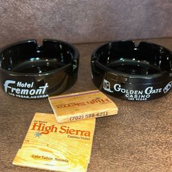 Las Vegas Hotel Fremont Vintage Ashtray & Golden Gate Casino