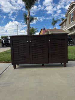 Dark Brown shoe cabinet