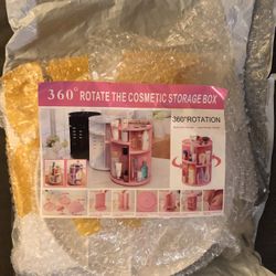 Rotating Cosmetic Storage Box- Plastic 