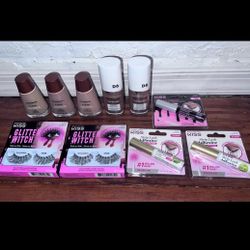 10-Piece Mixed Lot - Covergirl Foundation, KISS Eyelashes and Glue