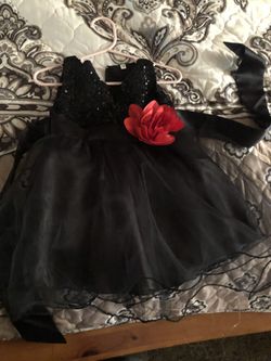 Black dress size 6-9 months