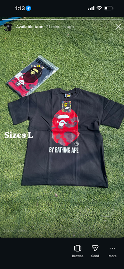 Tee-shirts bape and afwul lot of cough syrup check description