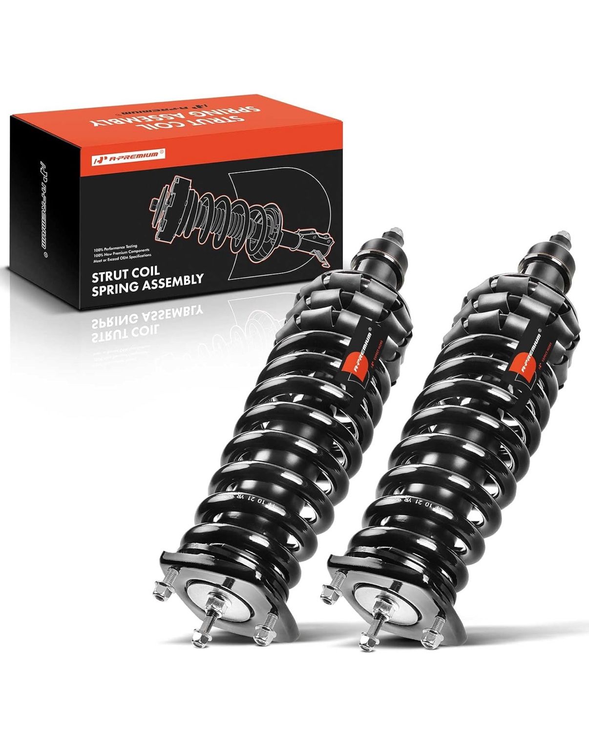 Rear Pair (2) Complete Strut & Coil Spring Assembly Compatible with Mercedes-Benz ML-2003, ML-2005, ML-2000, ML, ML500