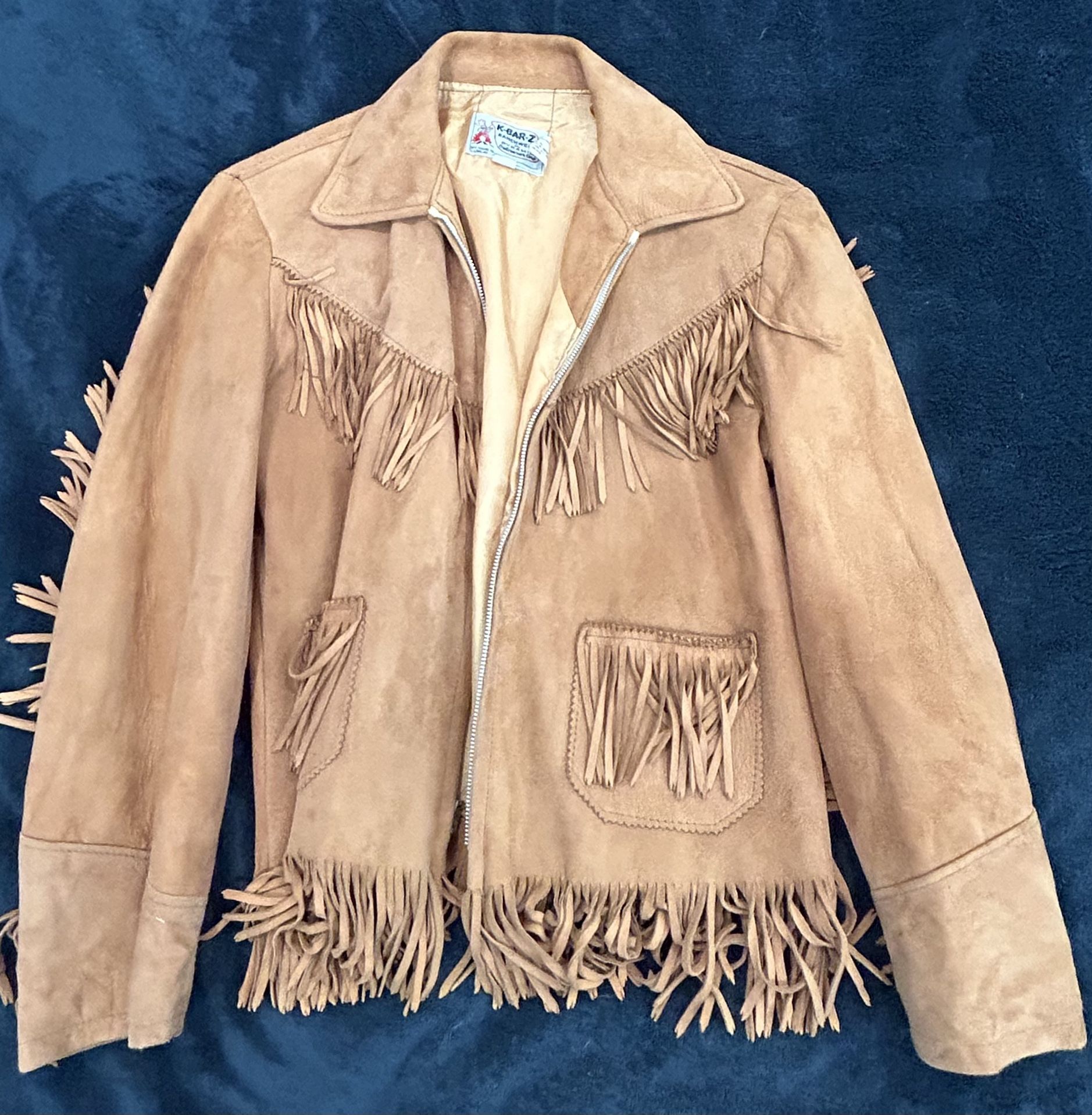 K-BAR-Z Ranchwear Vintage Suede Jacket, Youth Size 16