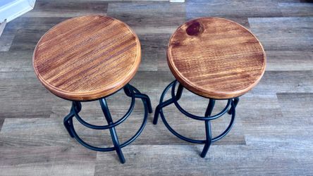 Matching Stools - 2 adjustable height
