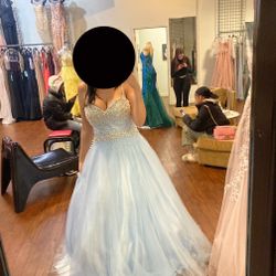 Light Blue Prom Dress 