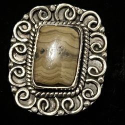 New Schalenblende Handmade Size 7 Sterling Silver Ring