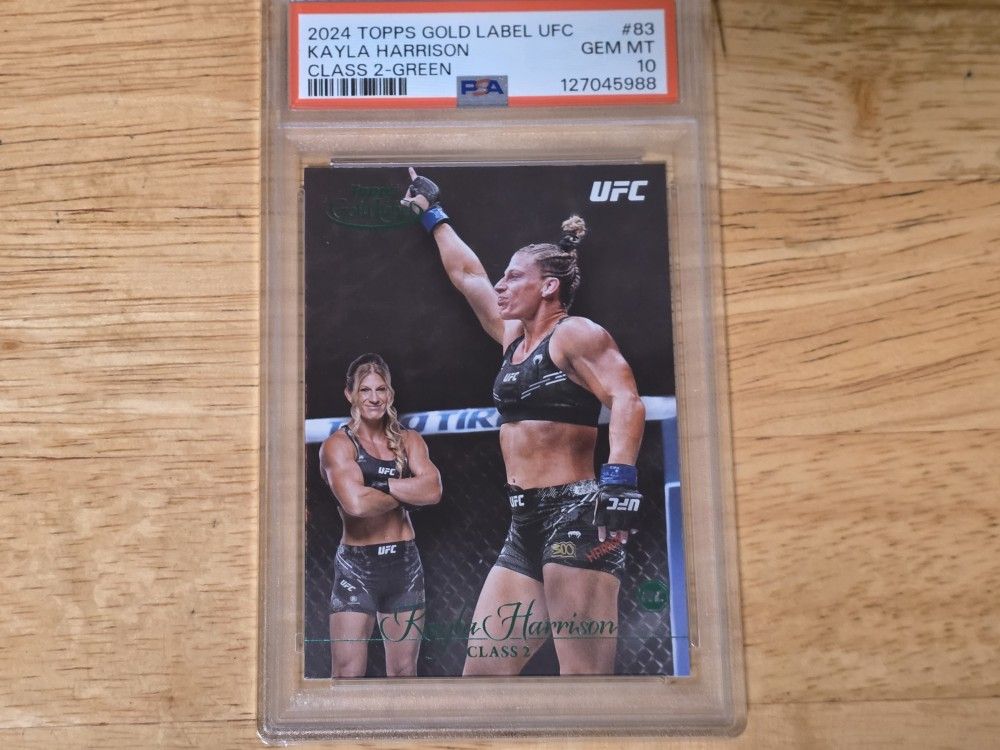 2024 Topps Kayla Harrison #83 Class 2 Green PSA 10