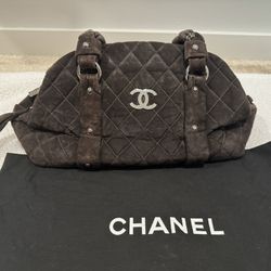 Chanel Suede Bowling bag