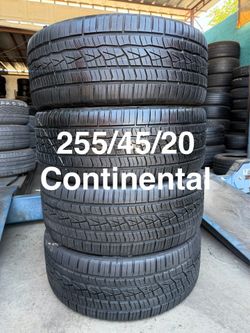 255/45/20 (4) Continental ControlContact Sport