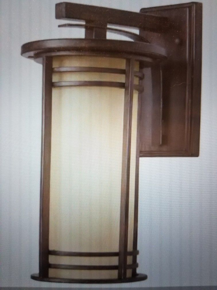 Home Decorators Collection 15 in. Bronze Outdoor Wall Sconce for Sale