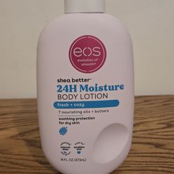 eos body lotion  fresh + cozy