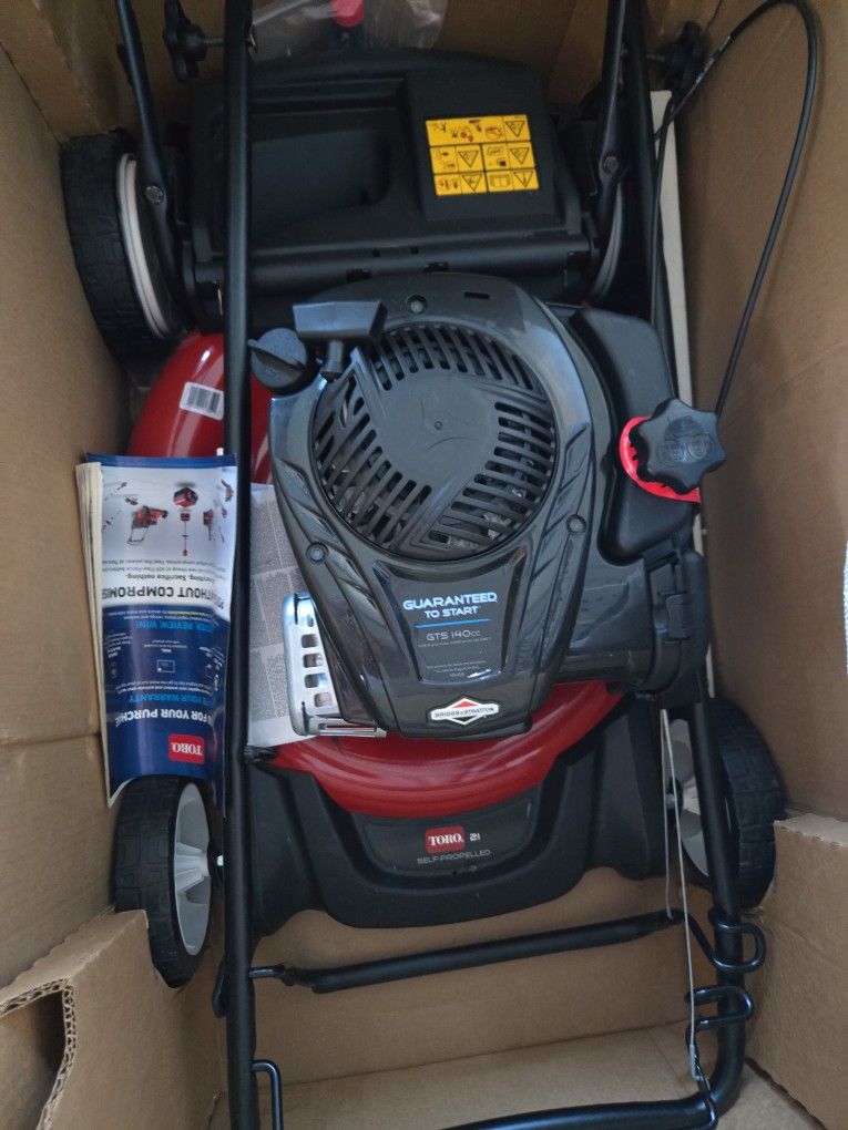 TORO 21" SELF-PROLLED GUARANTEED TO START GTS 140CC NEW 