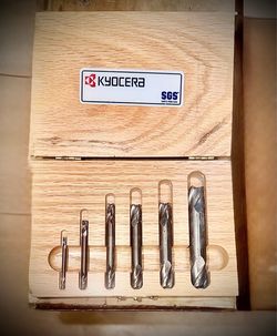 Kyocera SGS Solid Carbide End Mill Set