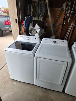 Nice set SAMSUNG Washer and electric dryer Large Capacity