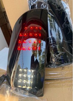 02-06 Dodge Ram Black Smoke Full LED Bar Tail Lights