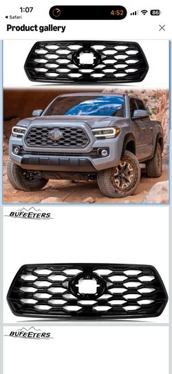 2016-2023 Toyota Tacoma Gloss Black Grille