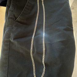 24” Flat Cuban Link 925 Silver Chain 