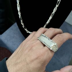 Silver Nugget Ring 