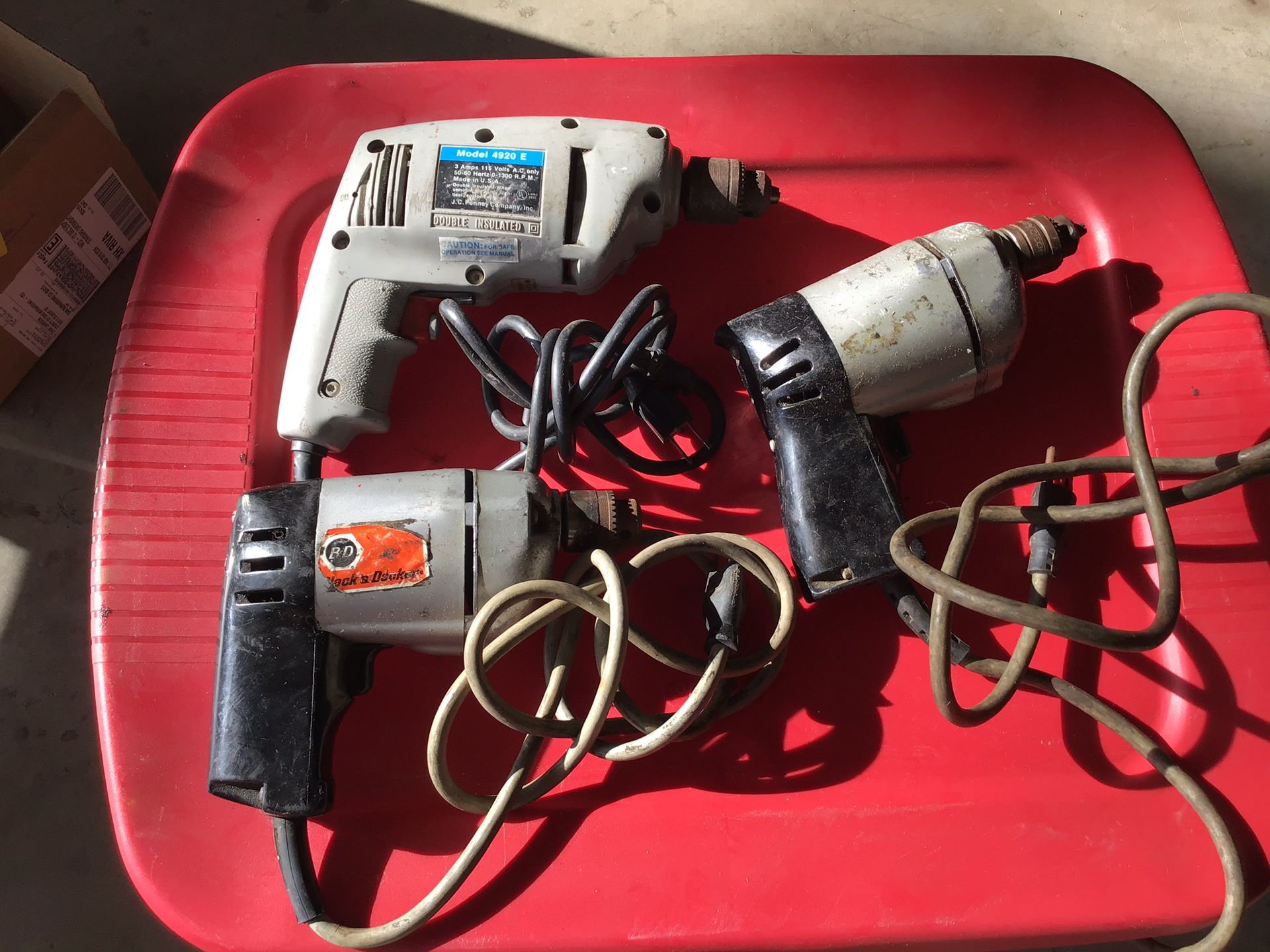 Drills - all working - $10 each