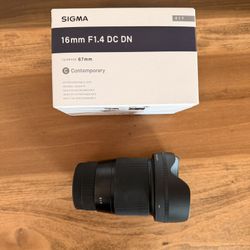 Sigma 16mm Sony lens