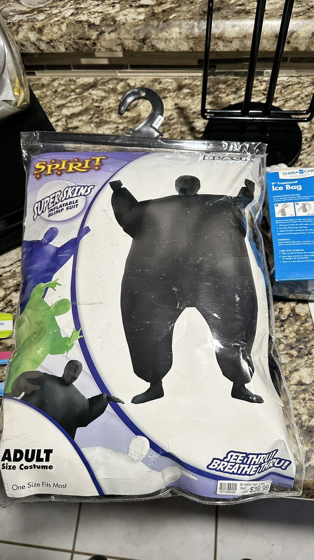 Inflatable Black Blimp Costume
