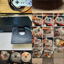 Dreamcast, PS2 Fat, Original SNES, PSP 1000, Classic Games, Cords, Remotes
