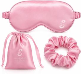 BRAND NEW! Satin Silk Sleep Mask Set