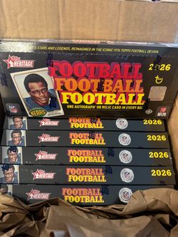 Topps Heritage Football Hobby box SEALED
