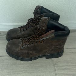 Brahma Steel Toe Safety Work Boots F2413-11 Men's Size 9.5  (contact info removed)4