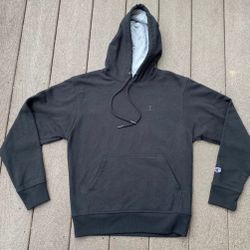 Champion Hoodie Sweatshirt Men's Small Black