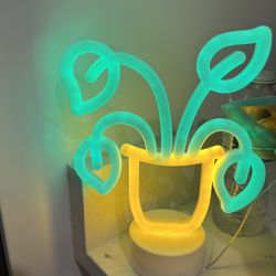 Neon Light🪴Potted Plant Shaped
