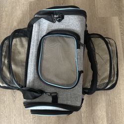 Siivton Pet Carrier 4 Sides Expandable Dog/Cat Carrier Bag with Removable Pad