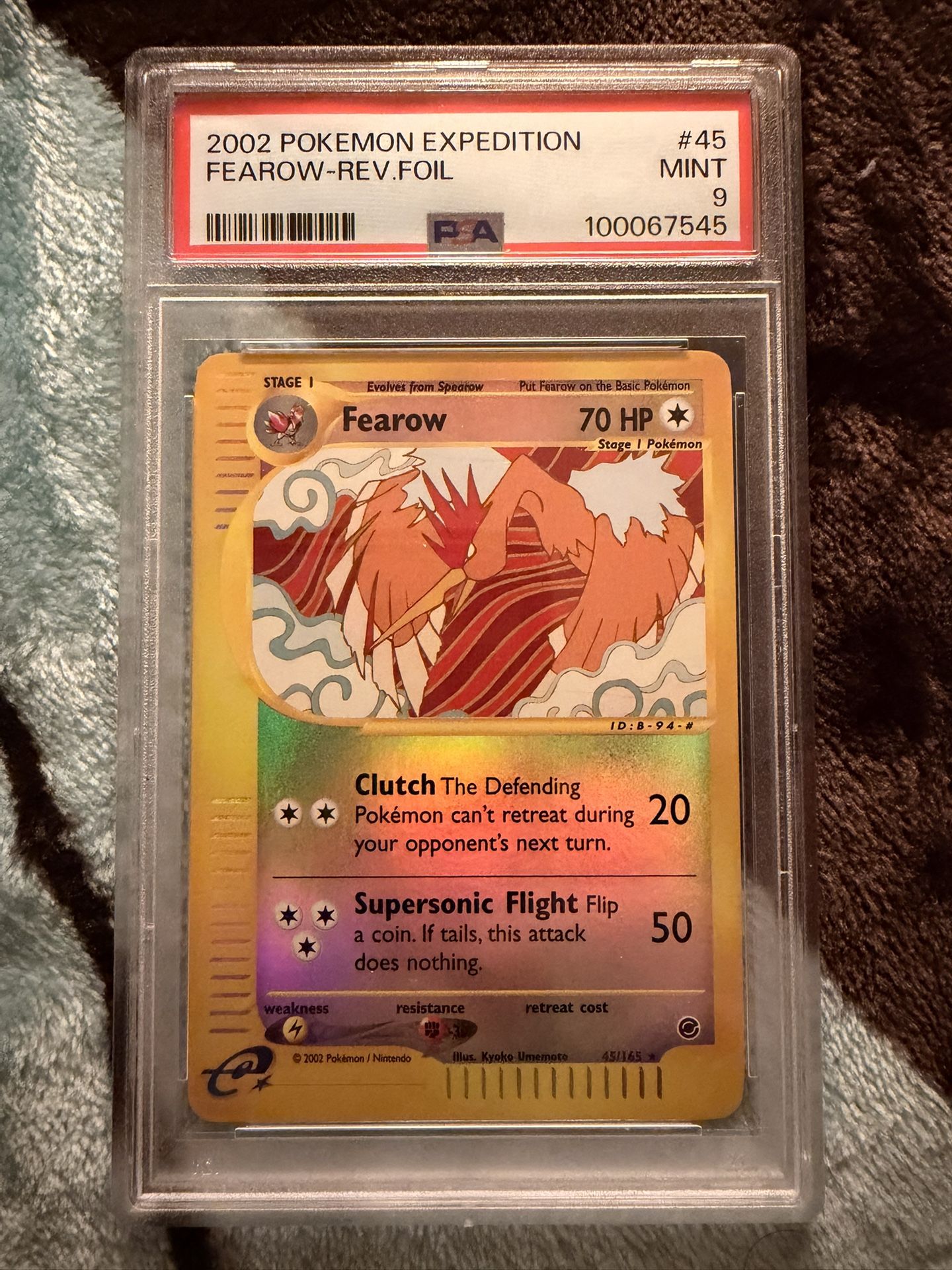 Fearow 45/165 Rev Holo PSA 9