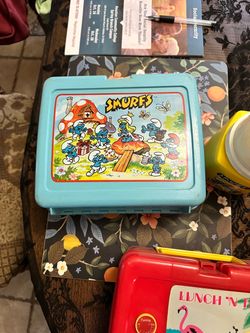 Vintage 1970s Smurf lunchbox