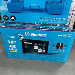 58” Element 4K Roku Smart Led 