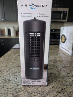 Air Monster 12-Inch Personal Tower Fan