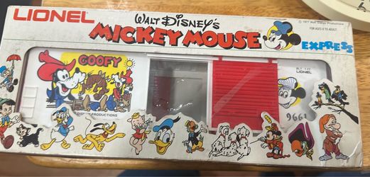 Lionel Goofy Hi-Cube Box Car Walt Disney's Mickey Mouse Express 6-9661 NOS