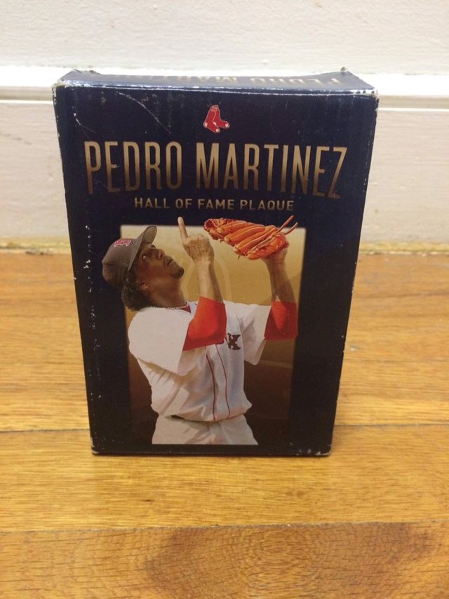Collectible Pedro Martinez Boston Red Sox 2015 Hall of Fame Plaque Display