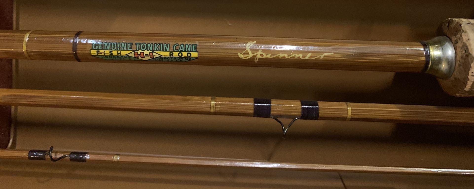 Vintage Split Cane Fly Rod! Horrocks Ibbotson spinner!