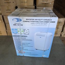 Whynter Portable Air Conditioner 10,000 BTU  Cools 300 Sq.ft. Newb