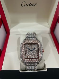 Moissanite luxury watch