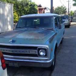 1969 Chevy Suburban 3 Door Three On The Tree 