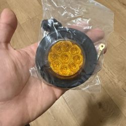 4x Round Amber Side Marker LED Kit