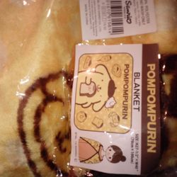 New Sanriio Pompompurin Yellow Blanket
