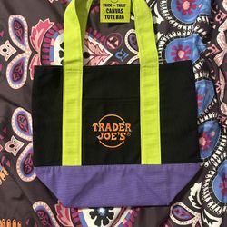 Trader Joes Trick or treat Canvas Tote Bag 
