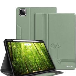 H HOLIMET Case for iPad Pro 12.9 2022 6th/5th/4th/3rd Generation 2021 2020 2018 with Pencil Holder Shockproof Folio Cover for iPad Pro 12.9 inch, Auto