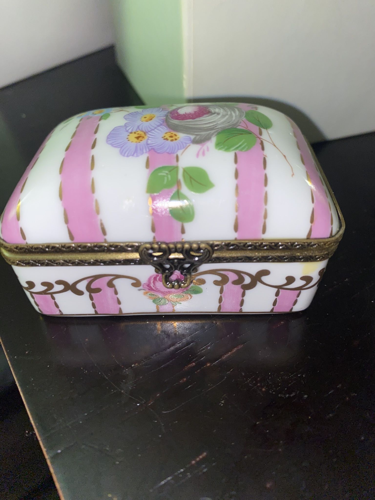 Vintage Austrian Porcelain Trinket box